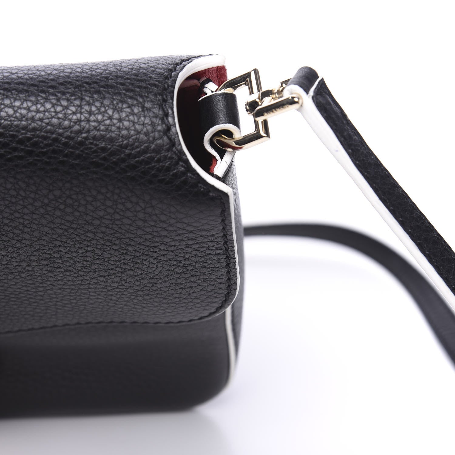Givenchy Calfskin Small Nobile Shoulder Bag Black Red 9 of 9