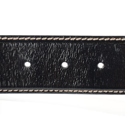 Gucci Patent Interlocking G Belt 85 34 Black 5 of 7