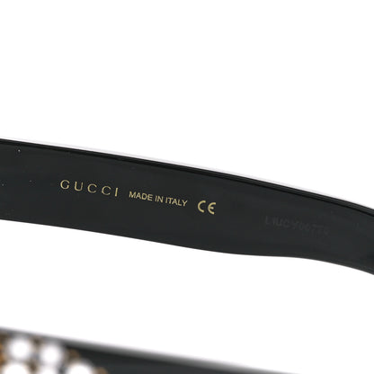 Gucci Acetate Crystal Sunglasses GG0147S Black 6 of 9