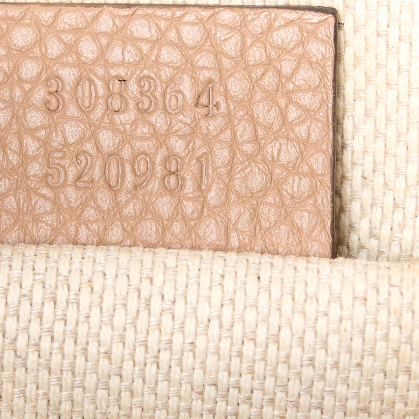 Pebbled Calfskin Small Soho Disco Bag Rose Beige