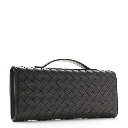 Bottega Veneta Nappa Intrecciato Long Andiamo Top Handle Clutch Fondant 3 of 8
