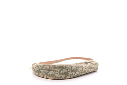 Christian Dior Monogram Mini Saddle Pochette Green 4 of 11