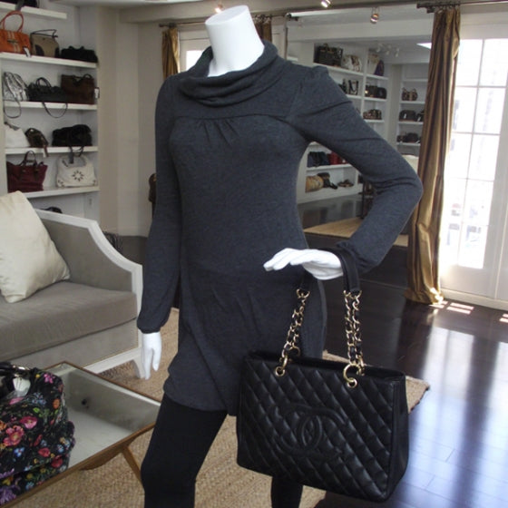 Chanel Caviar Grand Shopping Tote GST Black 2 of 10