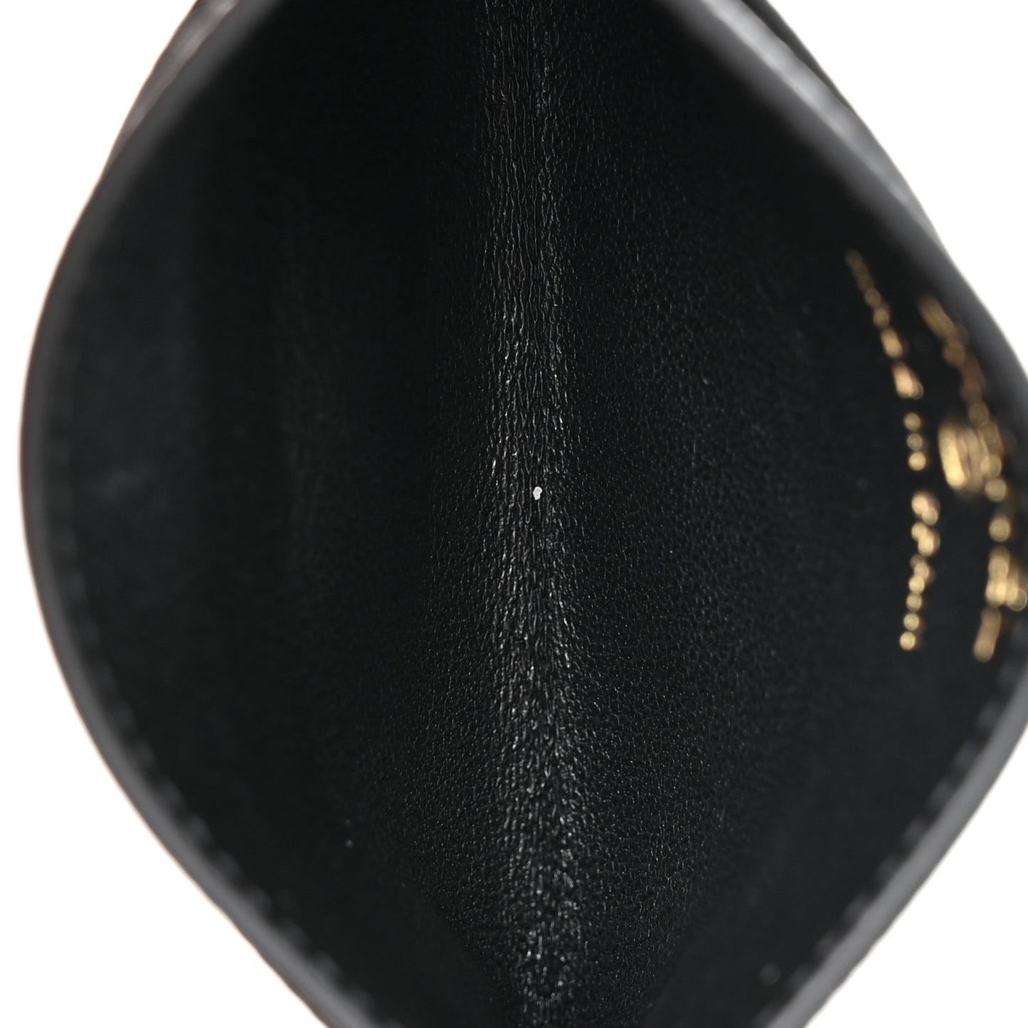 Calfskin Lizard Embossed Crococo Card Holder Black
