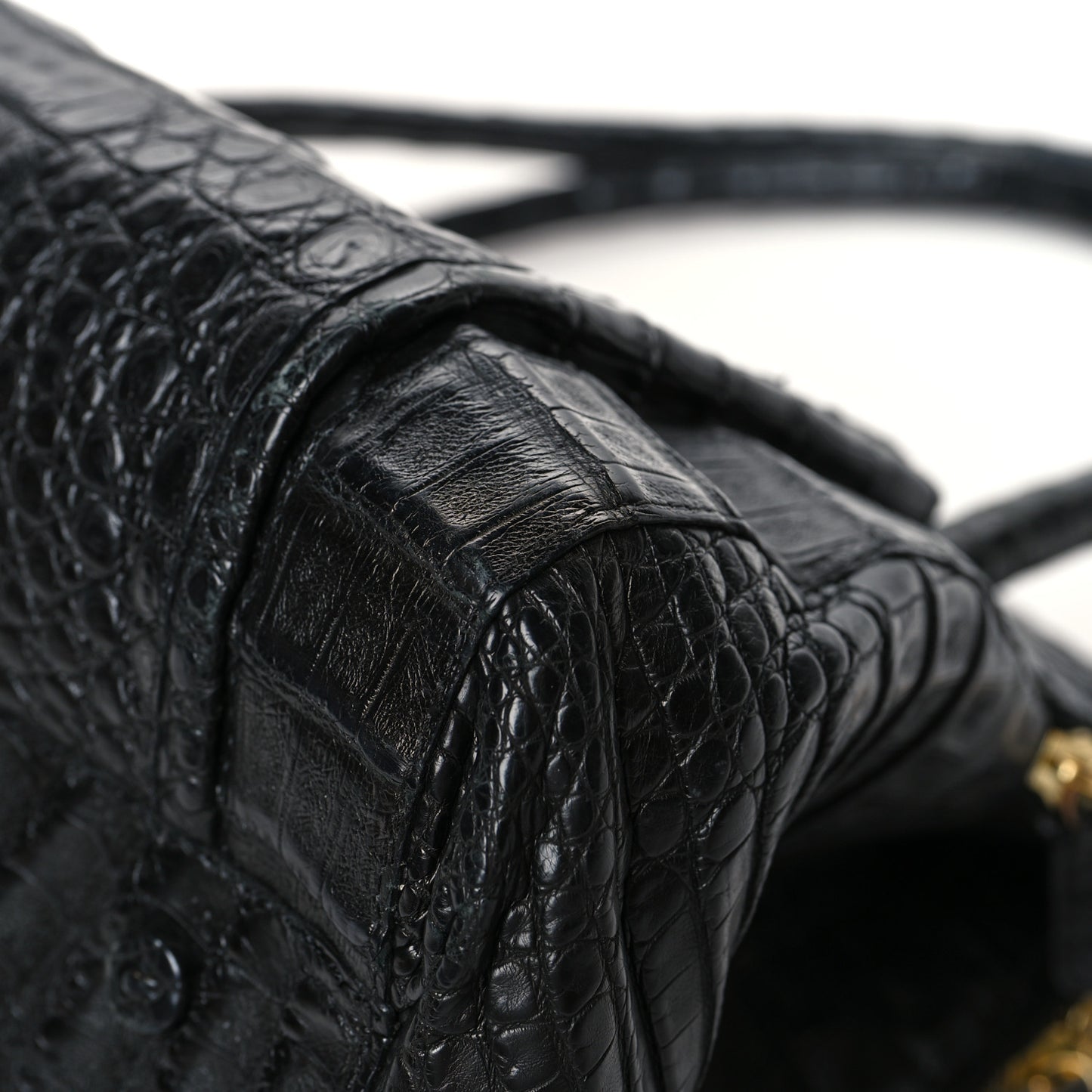 Crocodile Large Linda Tote Tote Black
