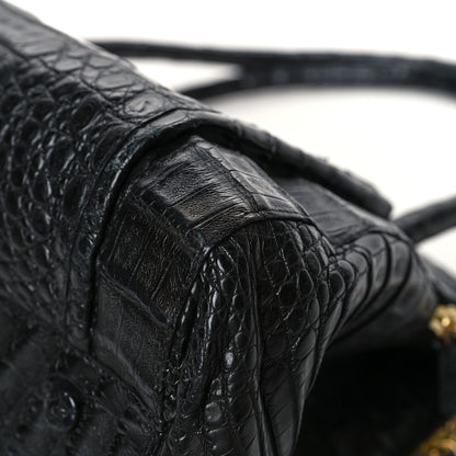 Nancy Gonzalez Crocodile Large Linda Tote Tote Black 12 of 18