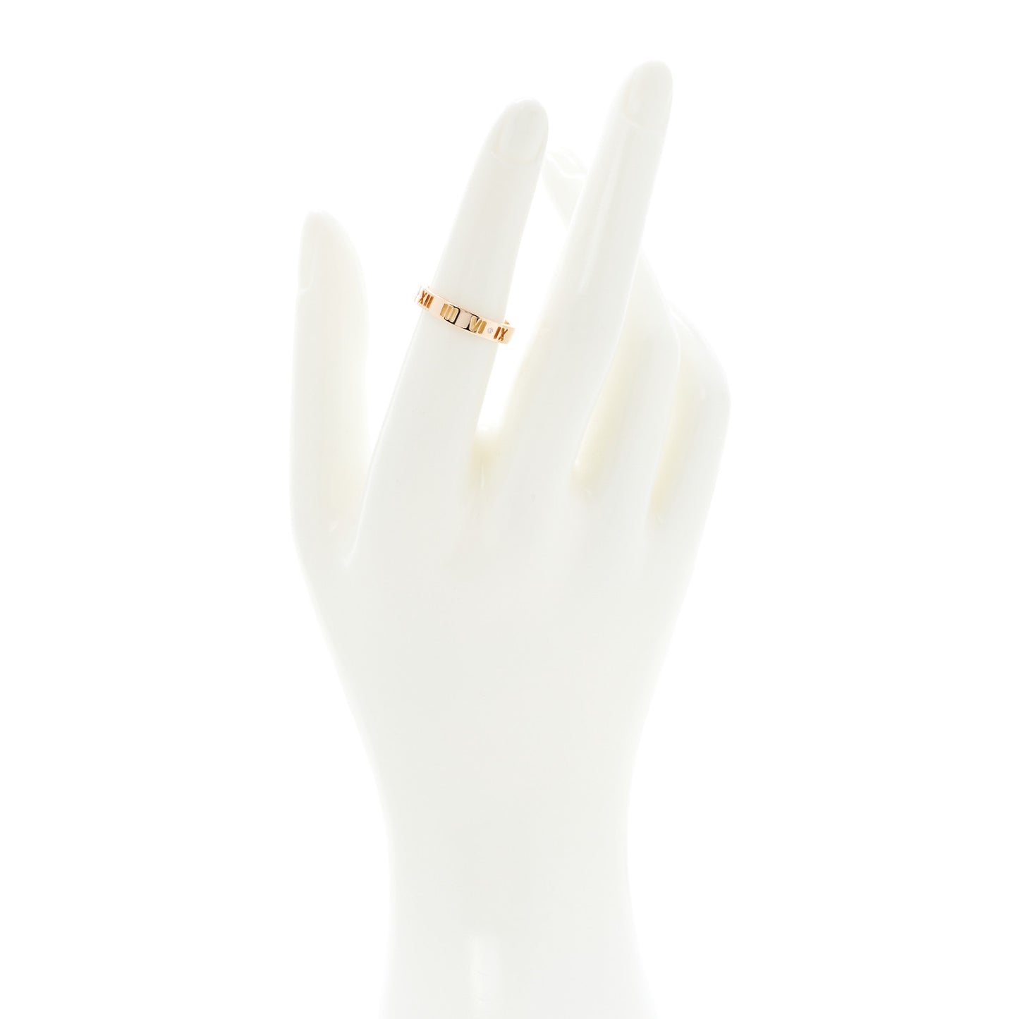 18K Rose Gold Diamond Atlas Pierced Ring 53 6.25