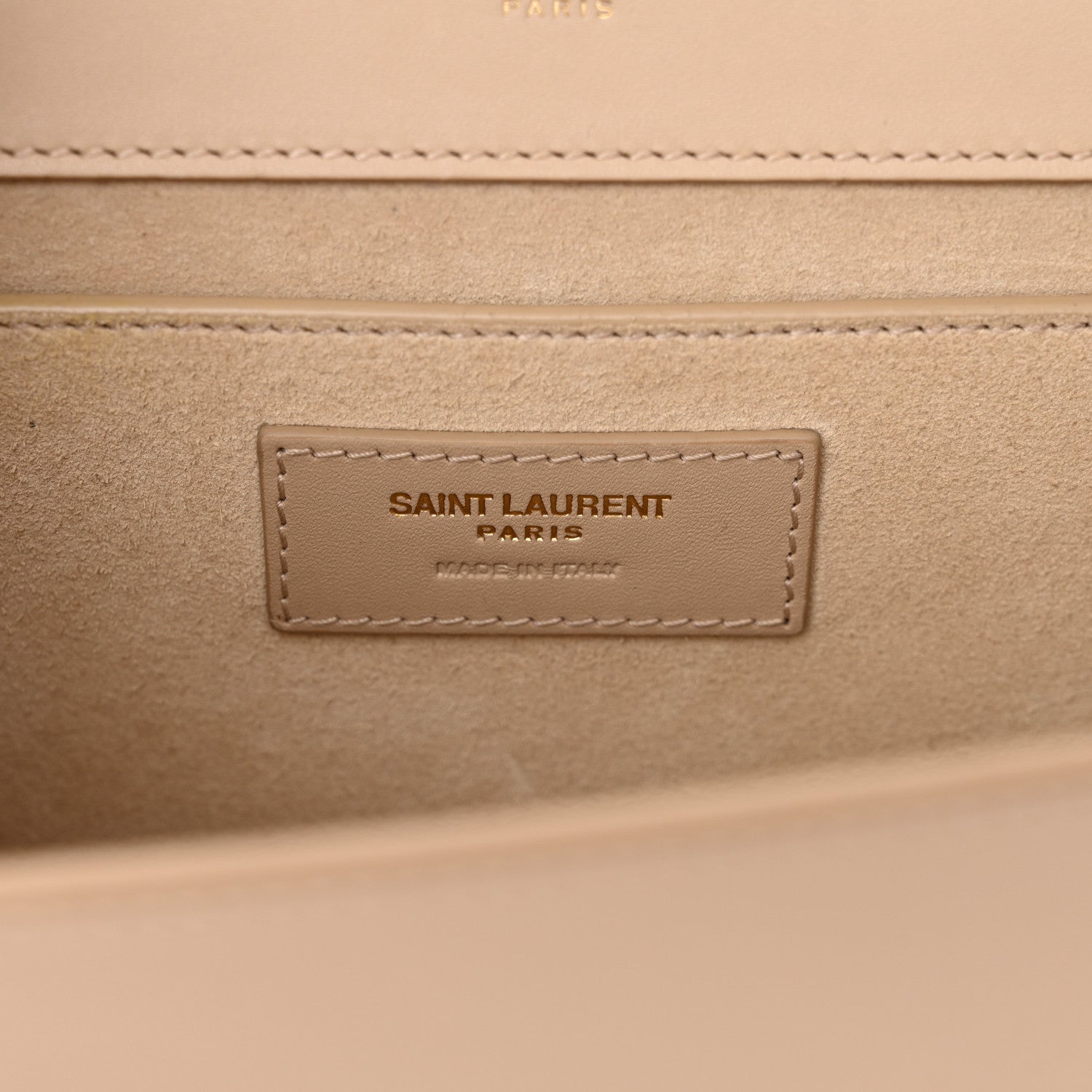 Saint Laurent Smooth Calfskin Medium Classic Monogram Kate Tassel Satchel Nude Powder 6 of 13