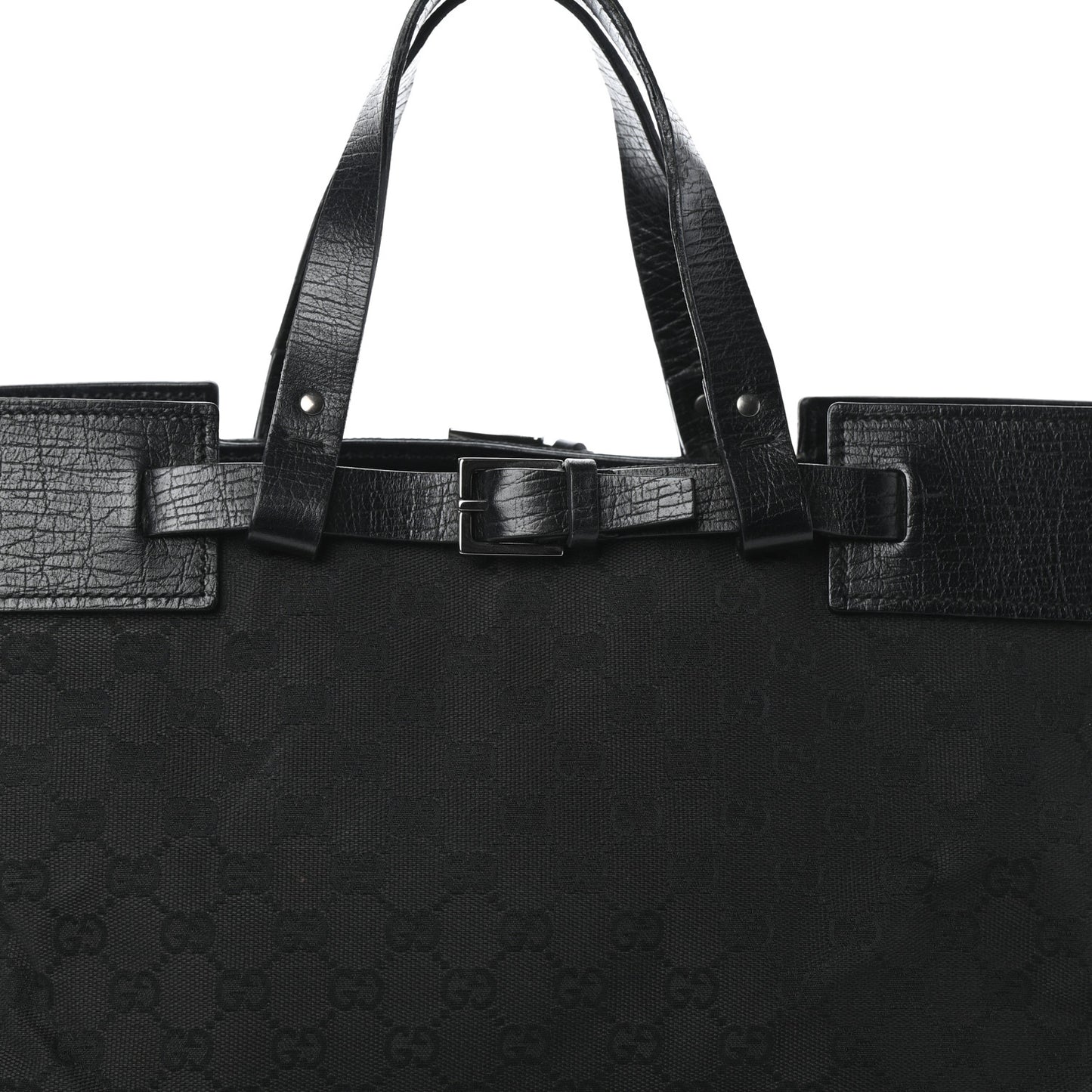 Monogram Large Tote Black