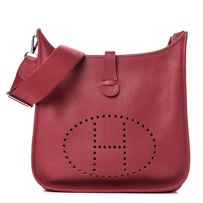 Hermes Taurillon Clemence Evelyne III GM Rubis 1 of 11