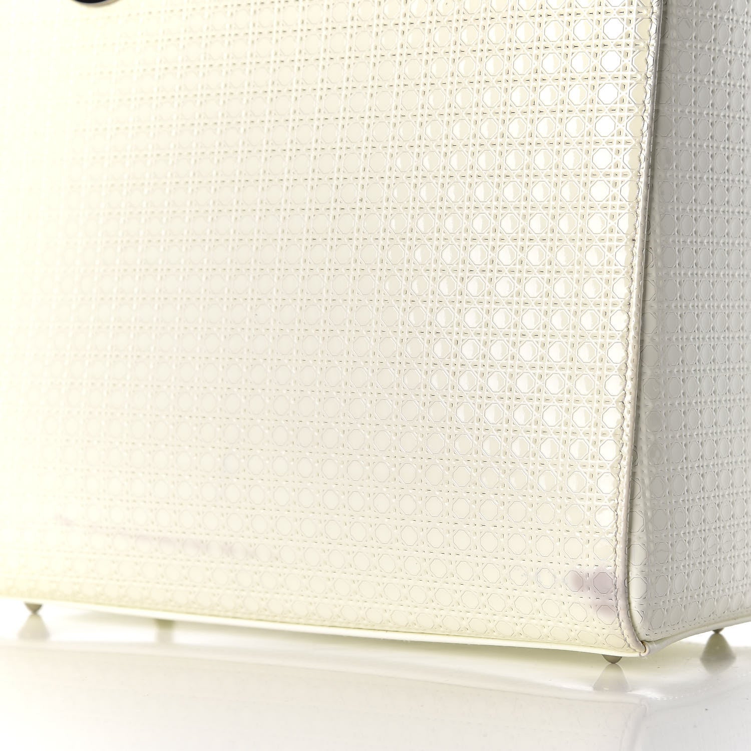 Christian Dior Patent Micro-Cannage Medium Lady Dior White 11 of 13