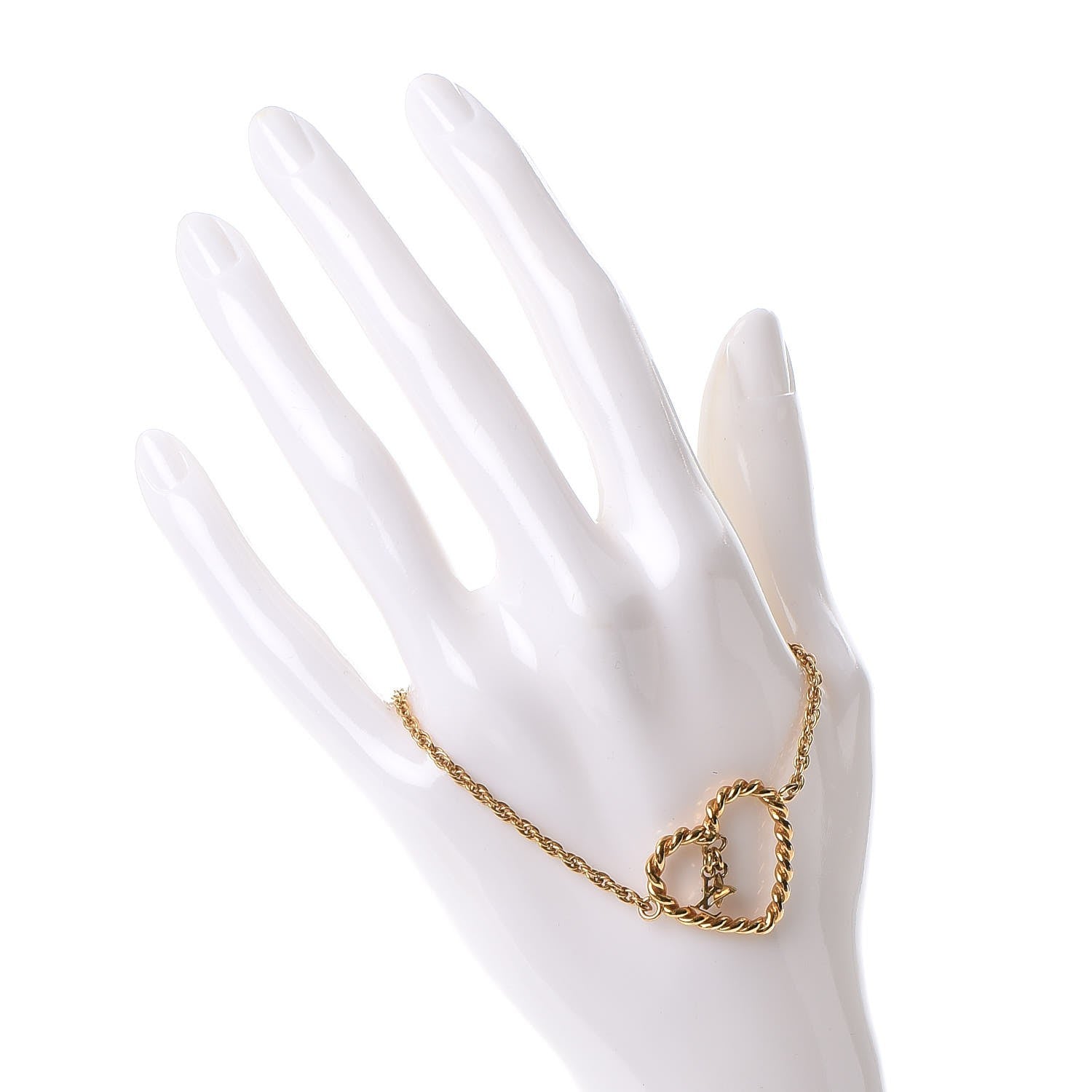 Louis Vuitton LV Fleur Heart Toggle Bracelet Gold 2 of 7