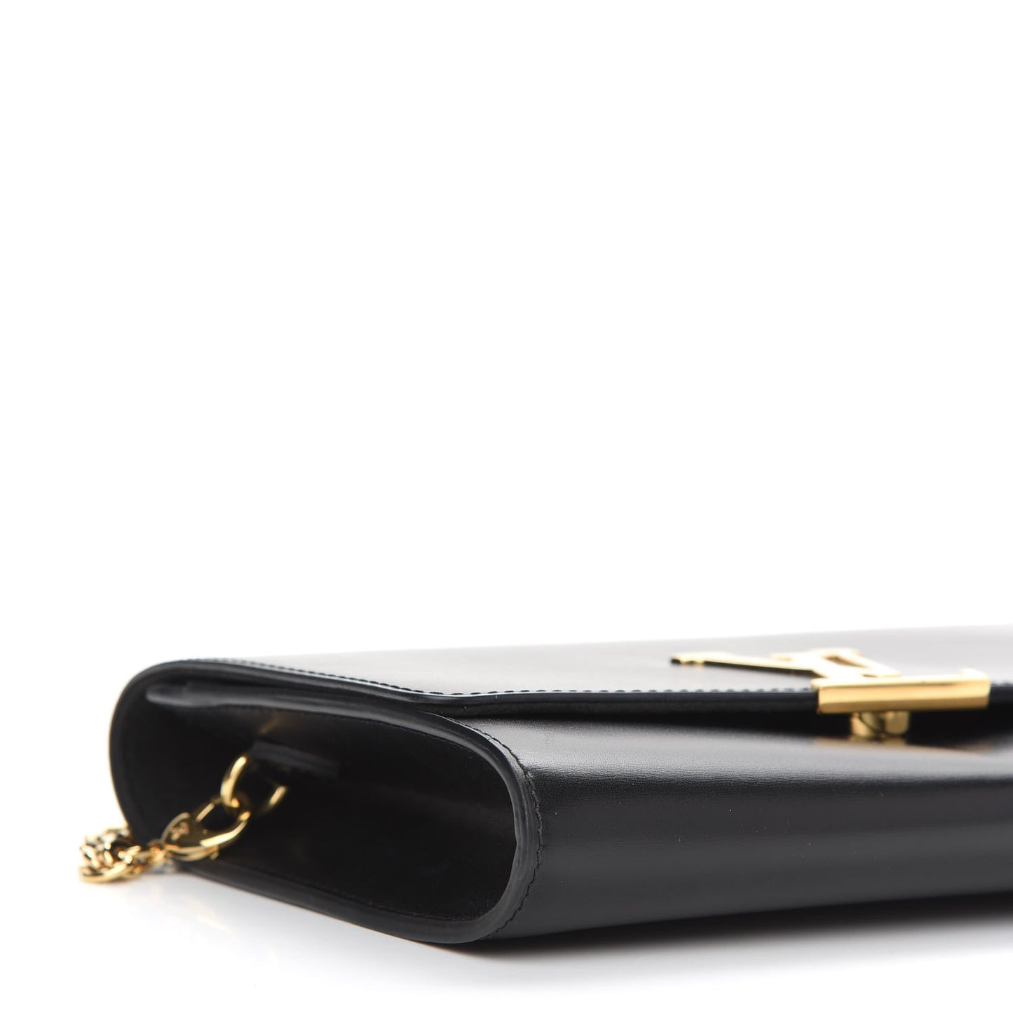 Calfskin Chain Louise GM NM Black
