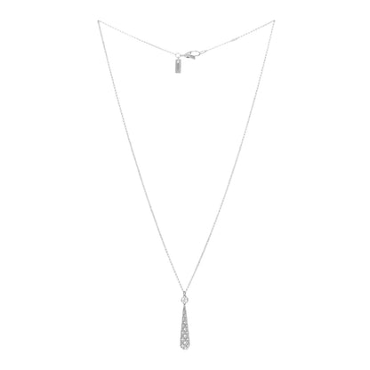 Gucci 18K White Gold Diamantissima Pendant Necklace 2 of 4