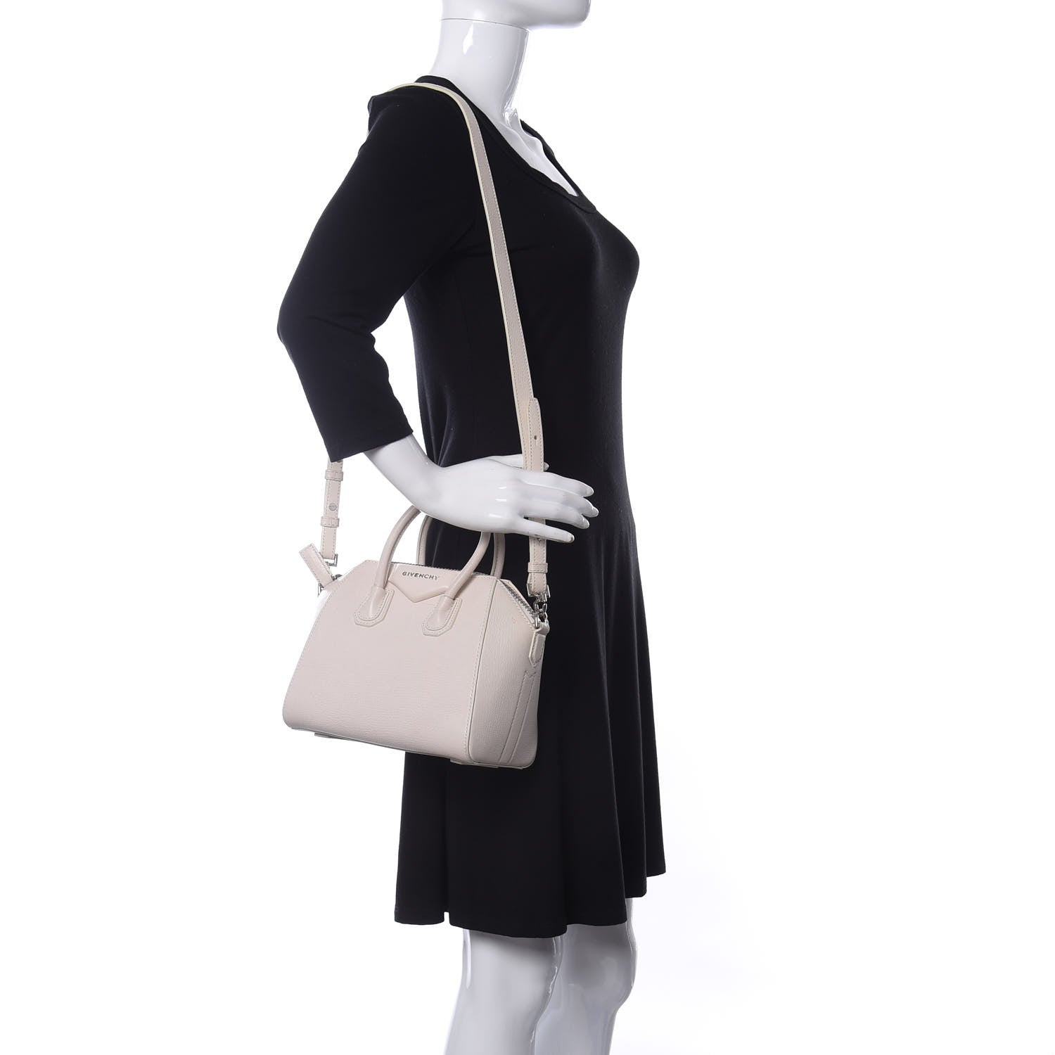 Givenchy Sugar Goatskin Mini Antigona Ivory 2 of 14