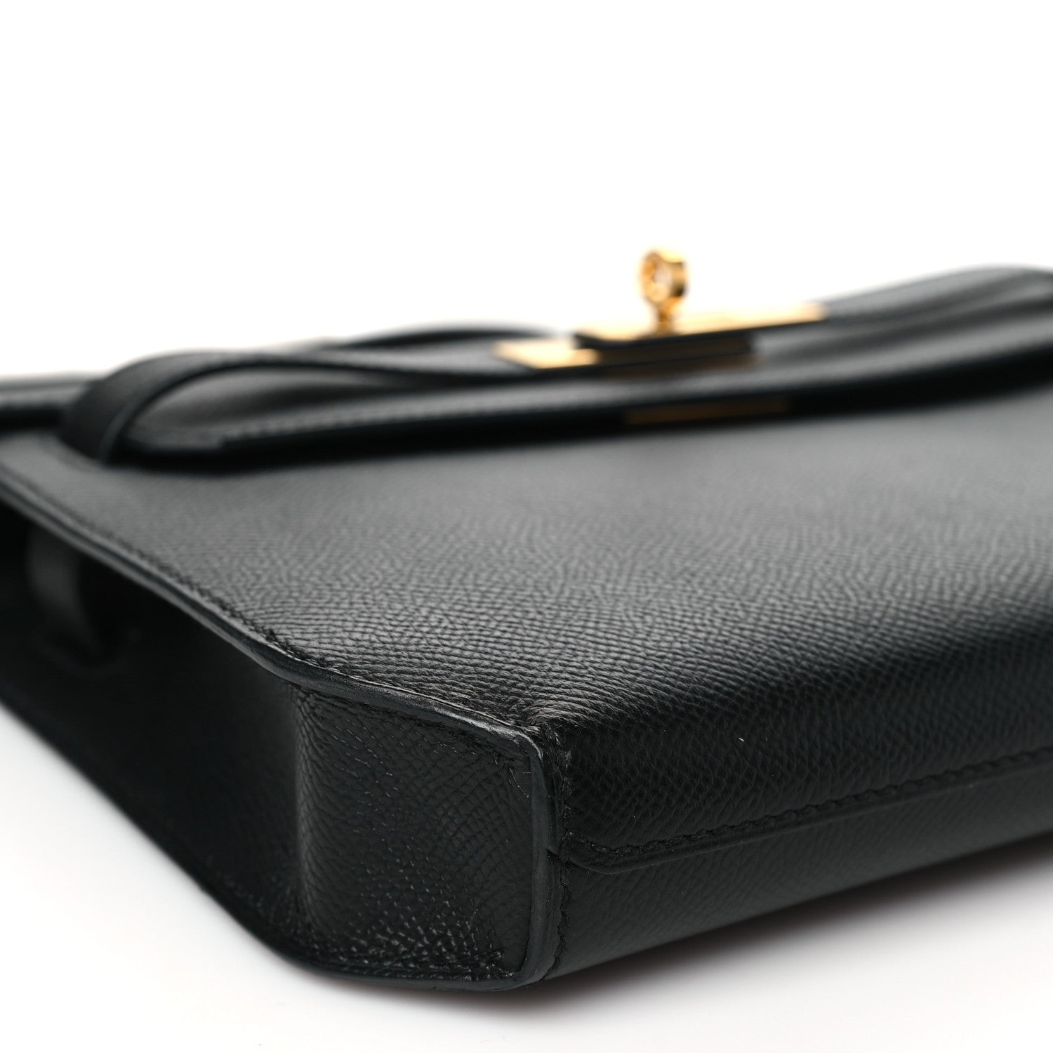 Hermes Epsom Kelly Depeches 25 Pouch Black 9 of 10