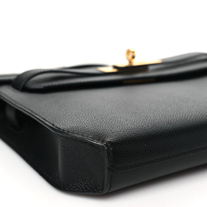 Hermes Epsom Kelly Depeches 25 Pouch Black 9 of 10