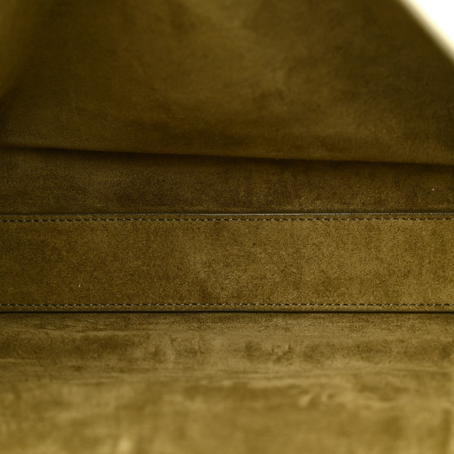 Smooth Calfskin Suede Medium Reversible Monogram Kate Satchel Loden Green
