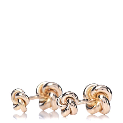 Tiffany 14K Yellow Gold Knot Cufflinks 5 of 7