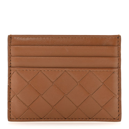 Bottega Veneta Nappa Intrecciato Card Holder Mud 1 of 9