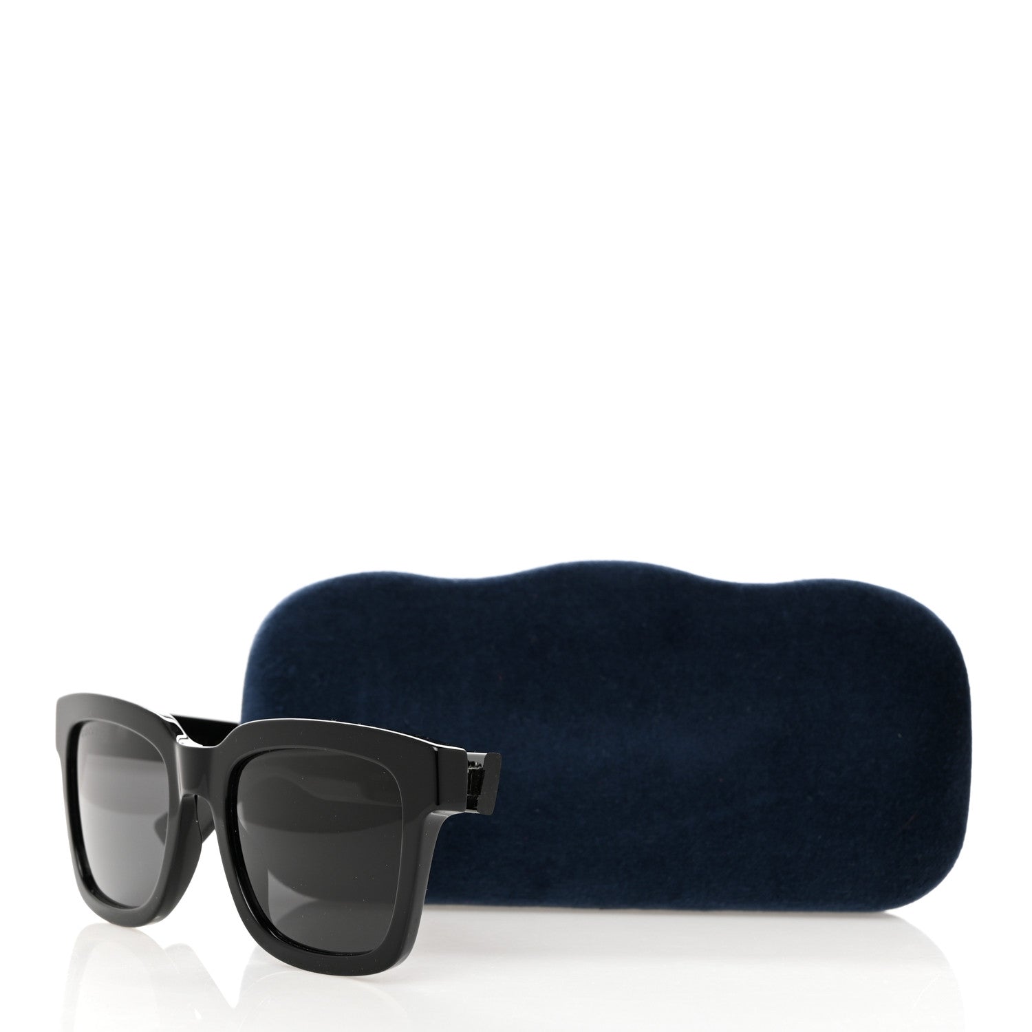 Gucci Polarized Square Frame Web Sunglasses GG0001SN Black 8 of 8