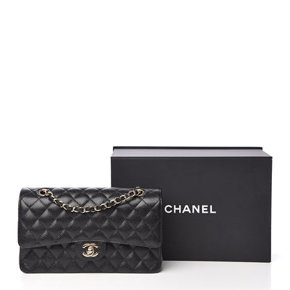 Chanel Caviar Quilted Medium Double Flap Black 11 of 11