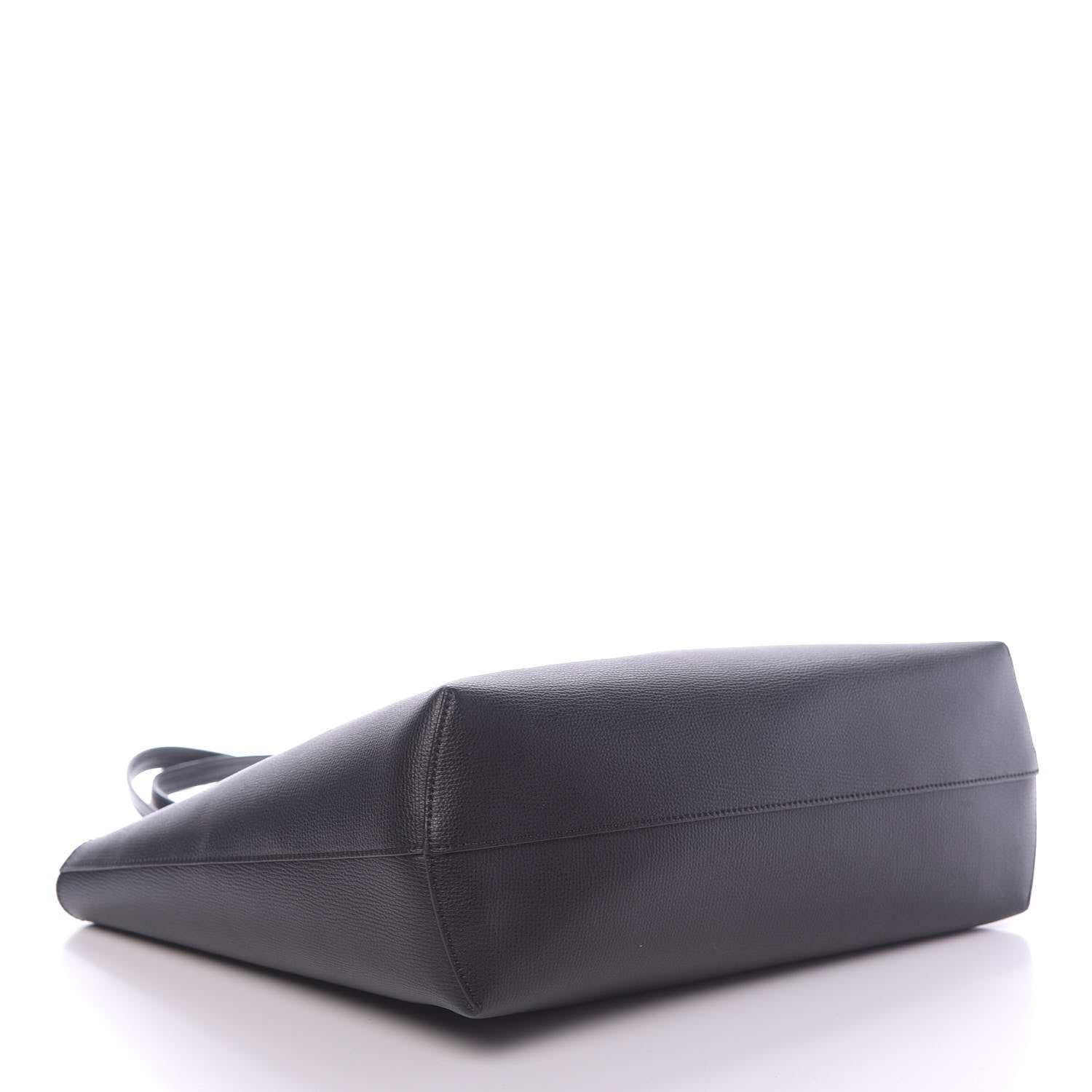 Fendi Vitello Vienna Enamel F is Fendi Shopping Tote Black Taupe 4 of 10