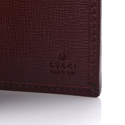 Gucci GG Supreme Monogram Azalea Calfskin Retro Interlocking G Passport Case Beige Red 6 of 7