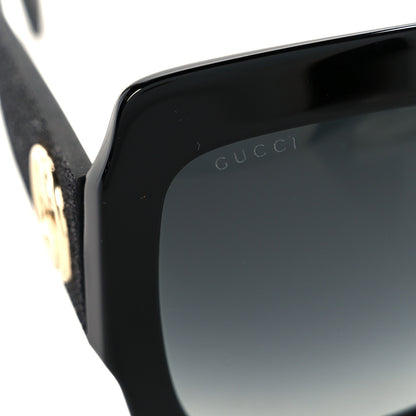 Gucci Square Frame GG0102S Sunglasses Glitter Black 7 of 7