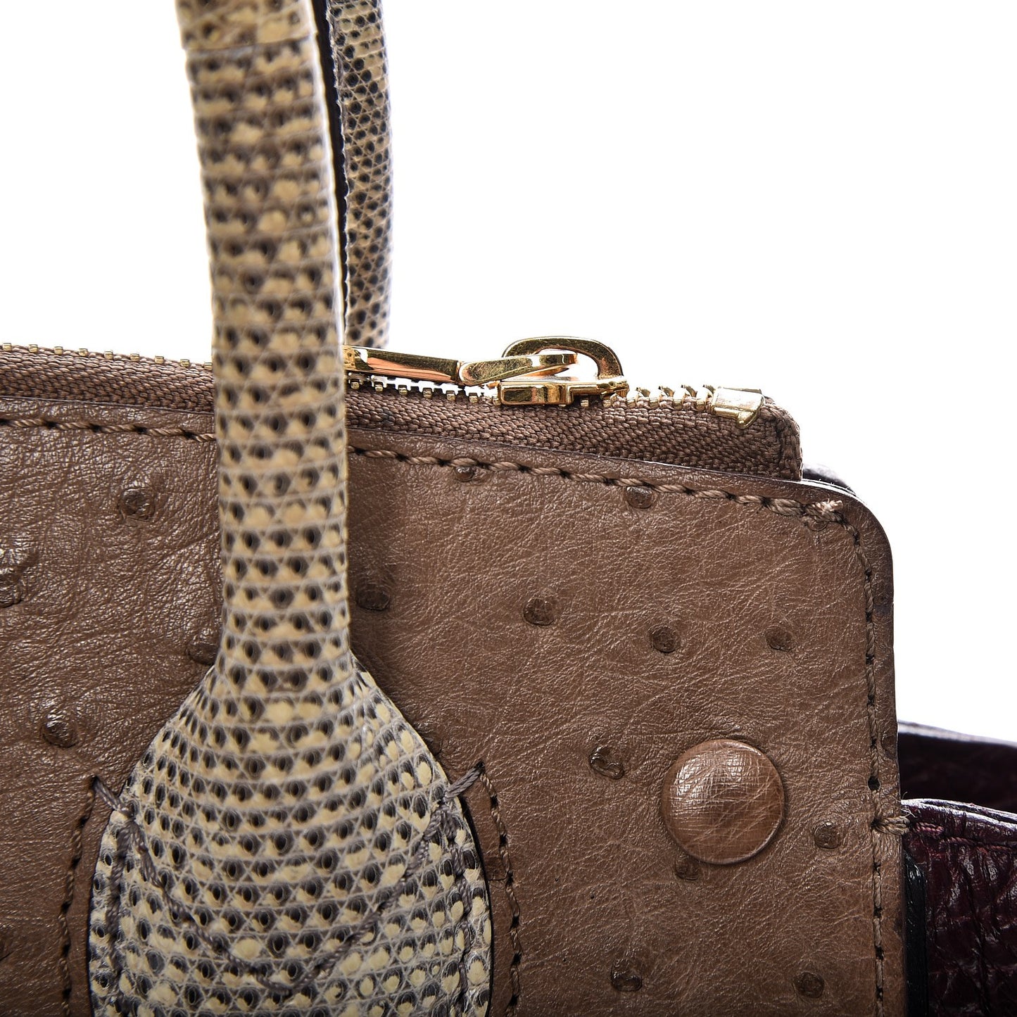 Monogram Ostrich Python Majestueux PM Bordeaux