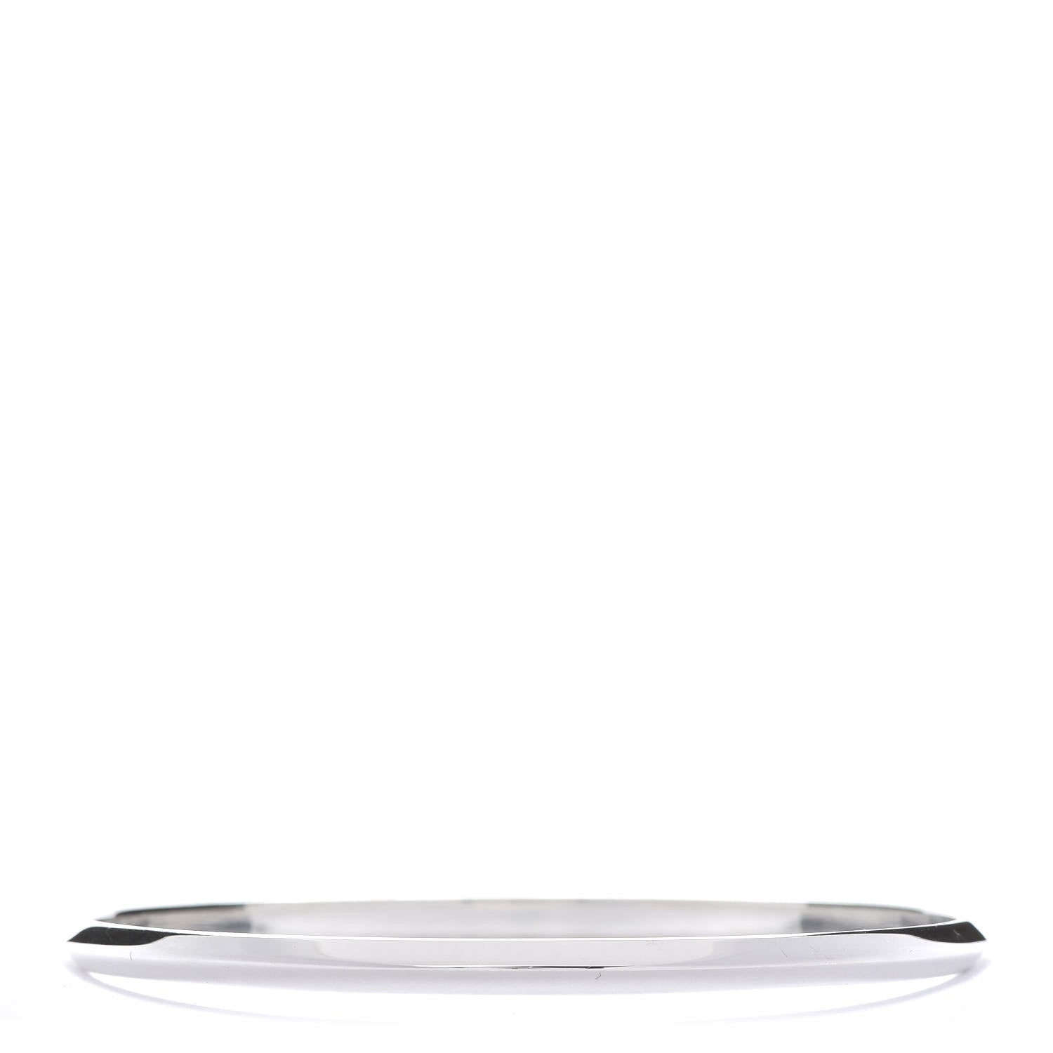 Tiffany Sterling Silver 4mm Knife Edge Bangle Bracelet 3 of 4