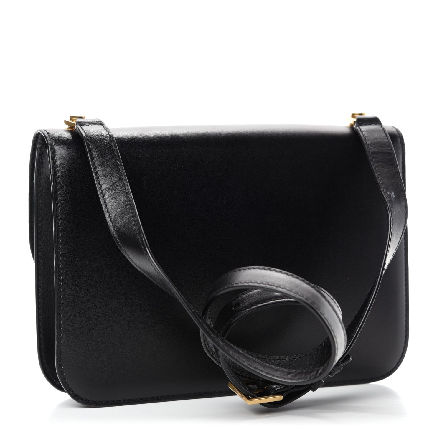 Saint Laurent Smooth Calfskin Carre Satchel Black 3 of 11