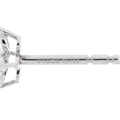 Tiffany Platinum Diamond .19ct Mini Victoria Earrings 4 of 5