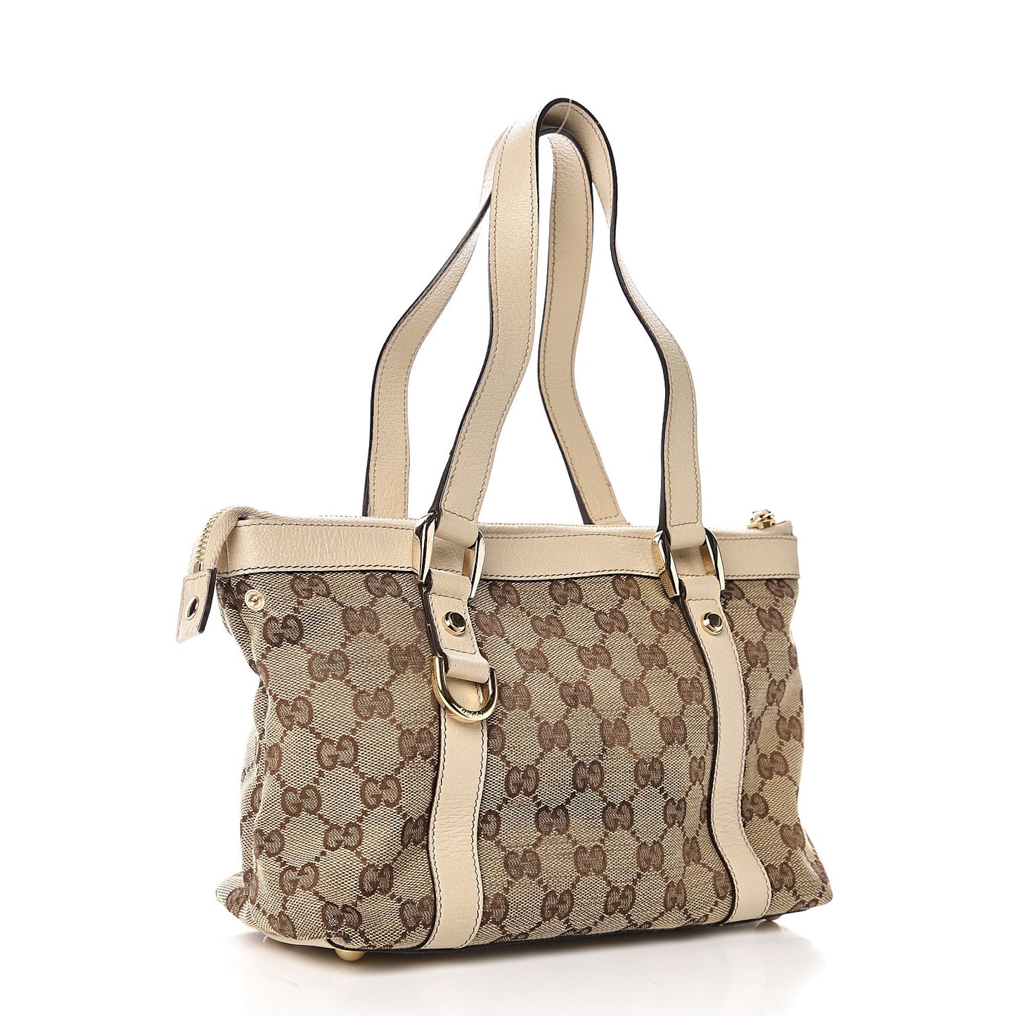 Monogram Small Abbey Tote Off White