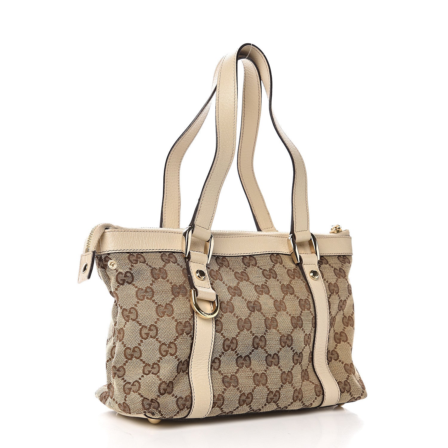 Gucci Monogram Small Abbey Tote Off White 2 of 11