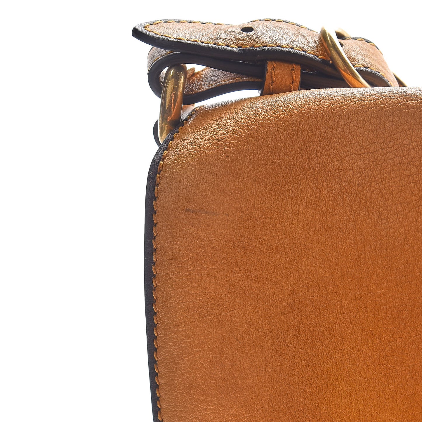Calfskin Medium Harness Shoulder Bag Yellow