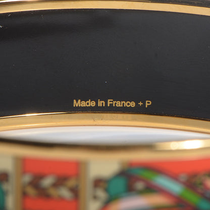 Hermes Enamel Printed Wide Rubans du Cheval Bracelet 65 5 of 6