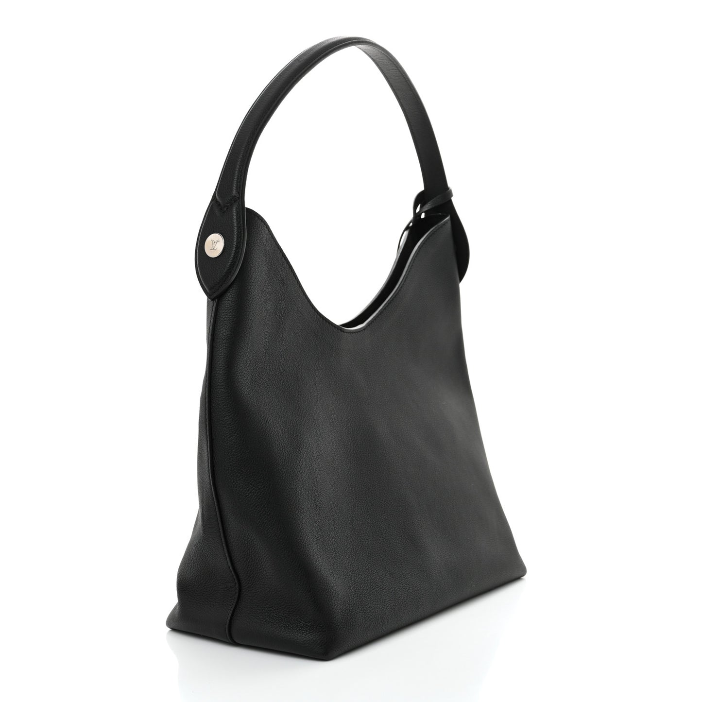 Calfskin Lockme Hobo Black