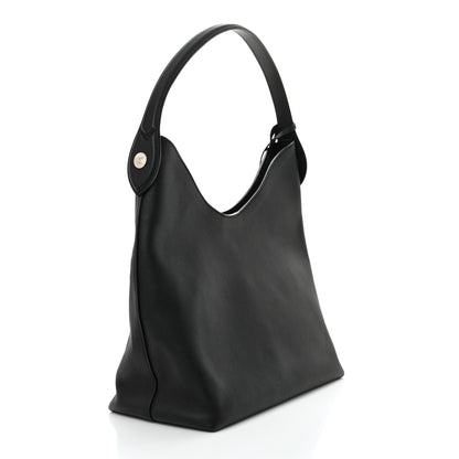 Louis Vuitton Calfskin Lockme Hobo Black 3 of 9