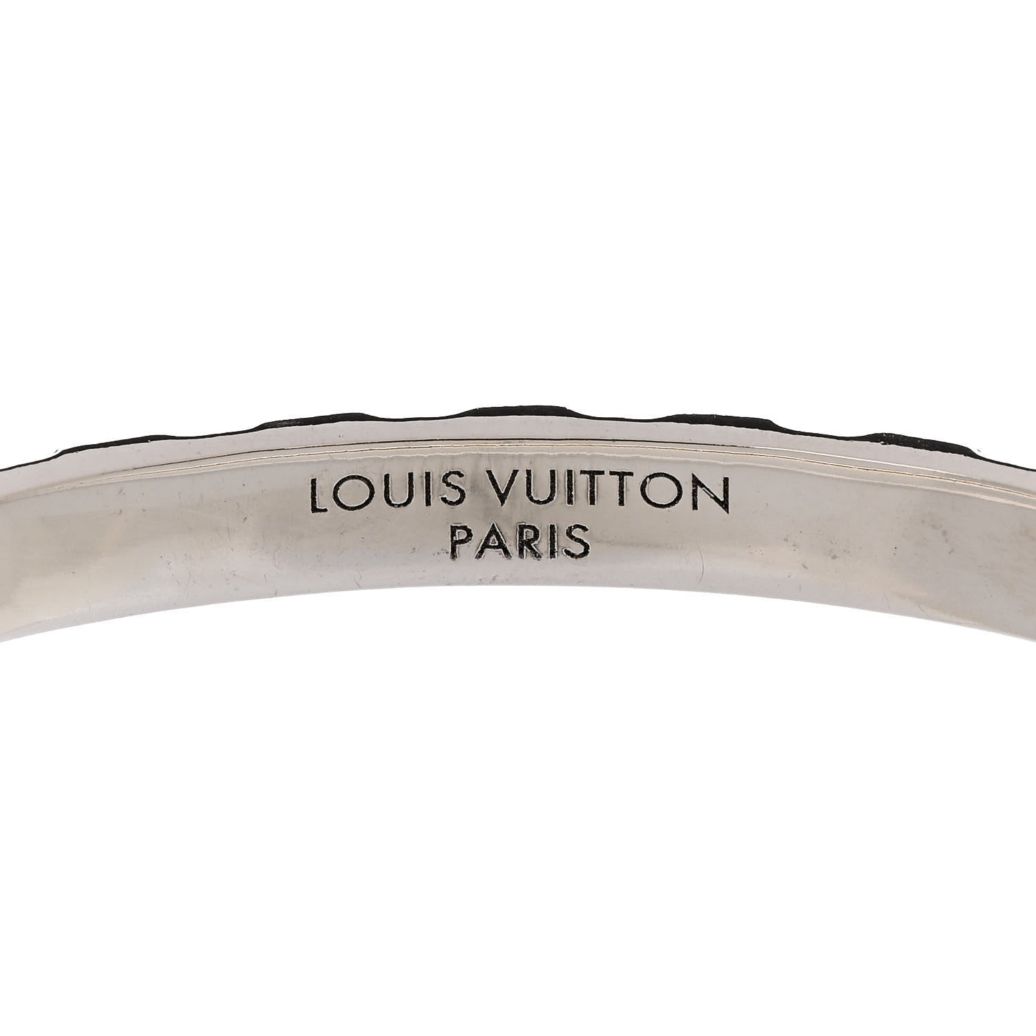 Louis Vuitton Palladium Pillow Nanogram Cuff M Silver 4 of 5