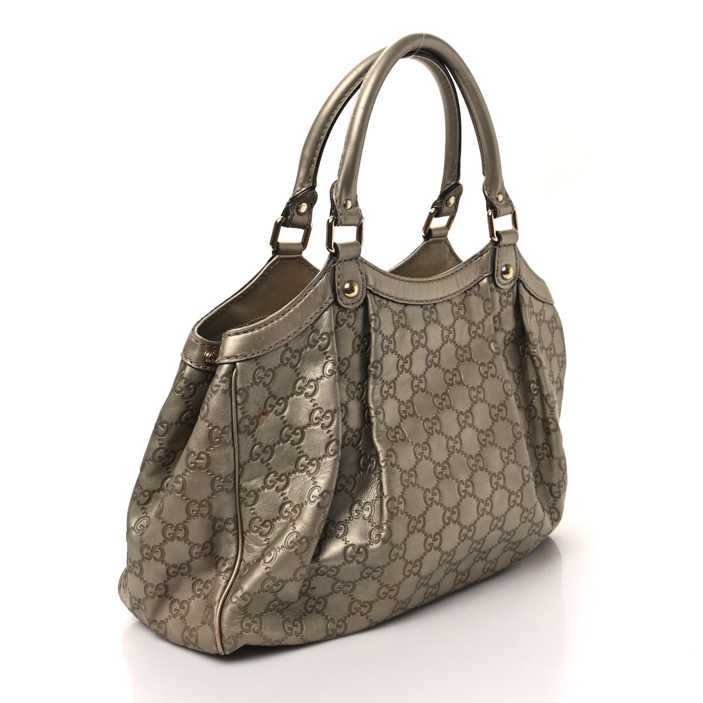 Guccissima Medium Sukey Tote Champagne