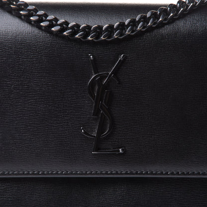 Saint Laurent Calfskin Medium Monogram Sunset Black 13 of 20