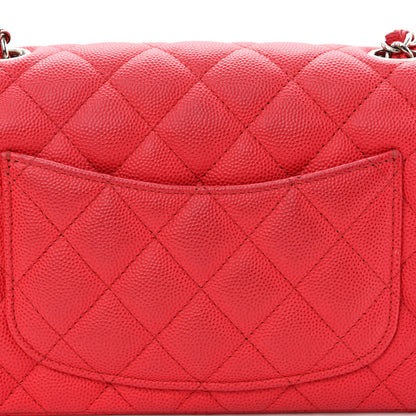 Chanel Caviar Quilted Mini Rectangular Flap Red 11 of 13