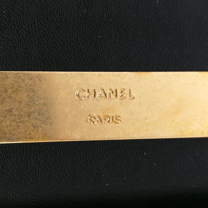 Chanel Lambskin Enamel Quilted Top Handle Flap Phone Holder With Chain Black 6 of 12