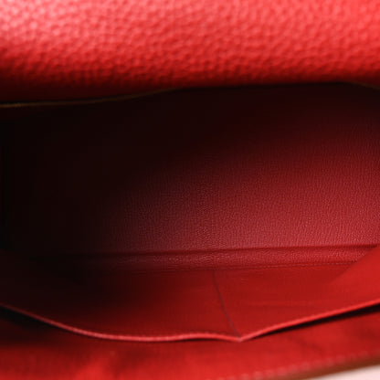 Hermes Taurillon Clemence Kelly Retourne 35 Rouge Garance 5 of 10