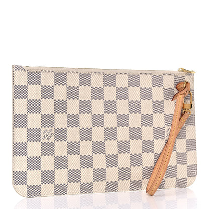 Louis Vuitton Damier Azur Neverfull MM GM Pochette 3 of 13