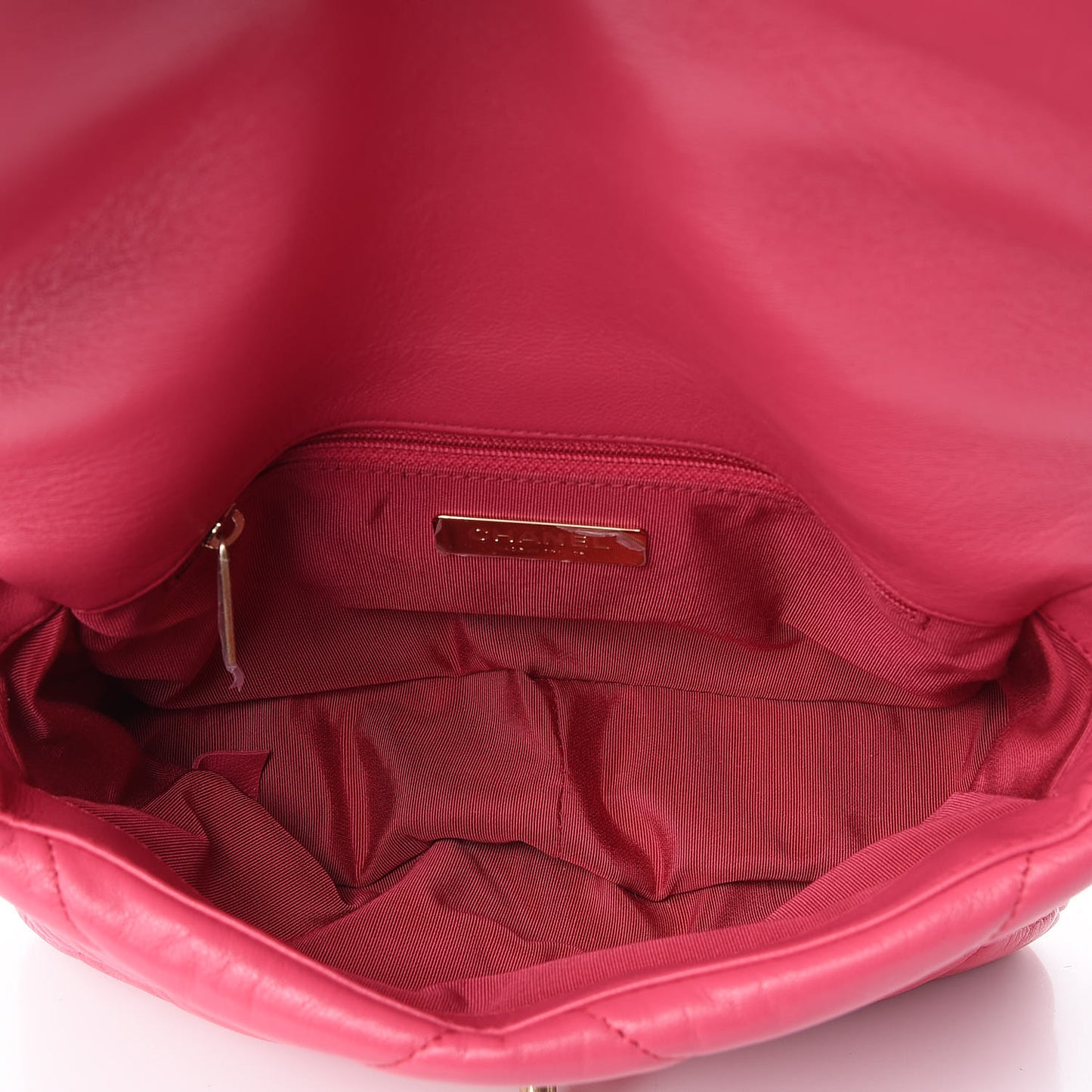Goatskin Quilted Medium 19 Flap Pink
