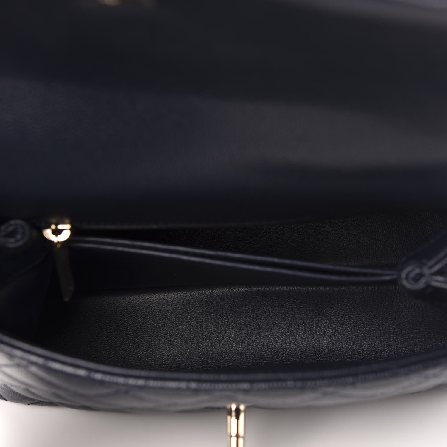 Chanel Caviar Quilted Mini Coco Handle Flap Navy Blue 5 of 10
