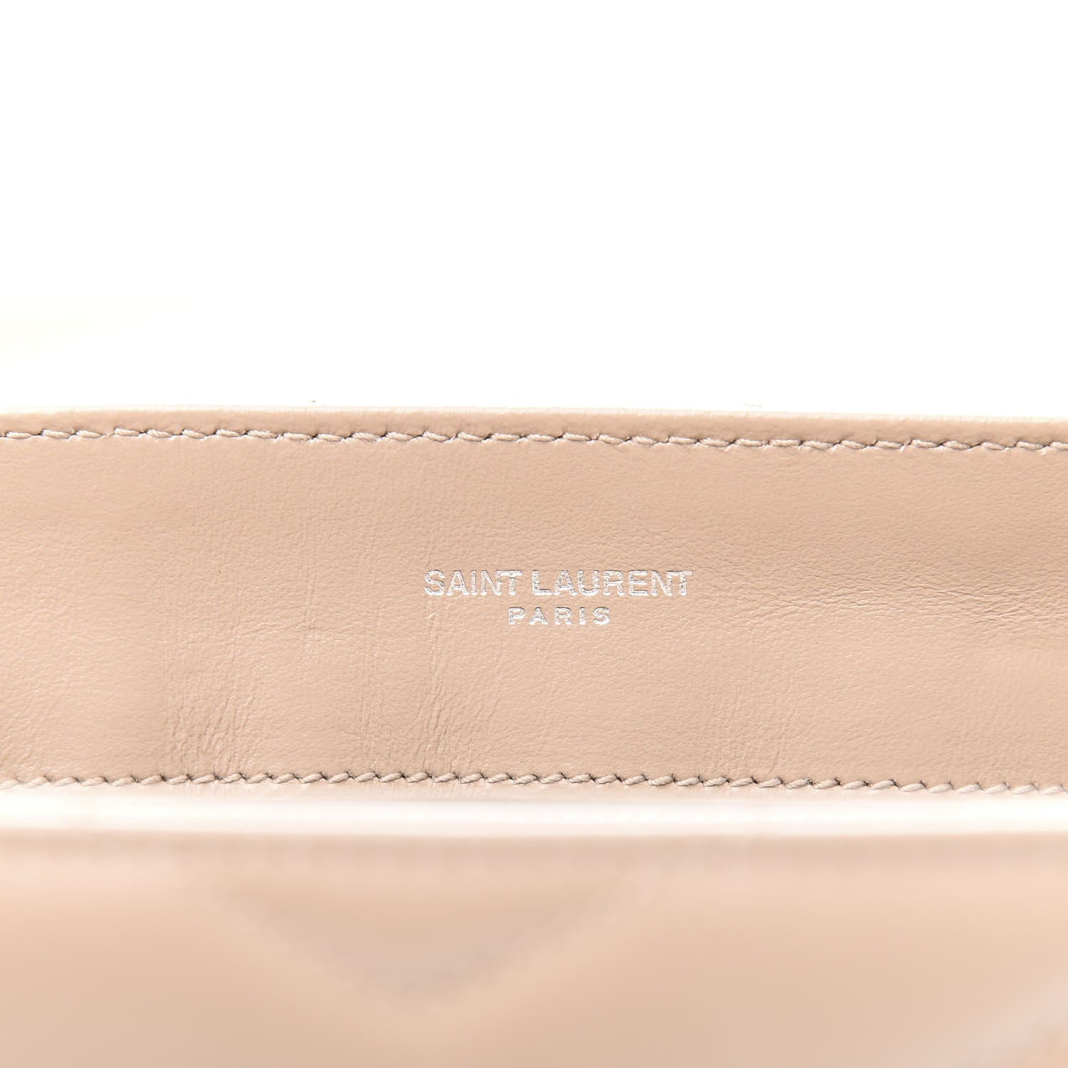 Saint Laurent Calfskin Y Quilted Monogram Small Loulou Chain Satchel Nude Powder 7 of 10