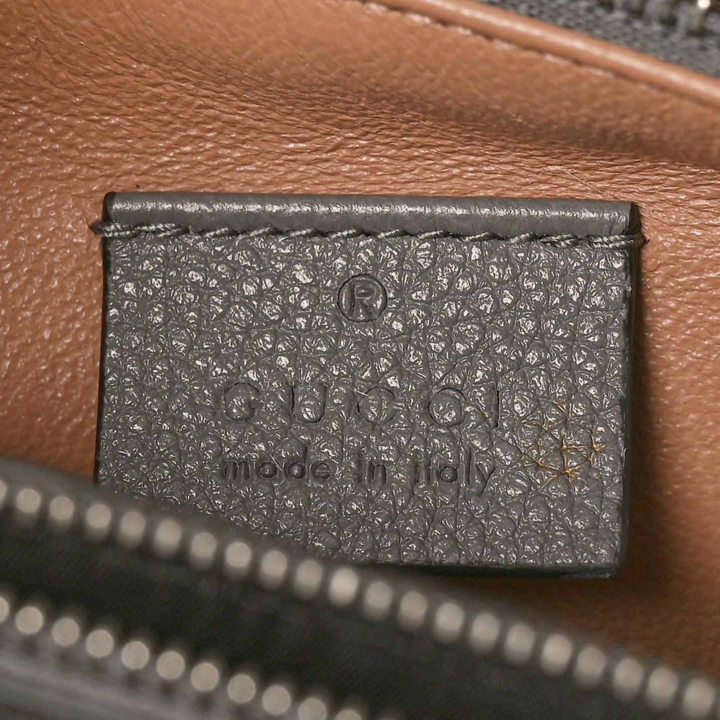 Grainy Calfskin Small Zumi Top Handle Bag Dusty Grey